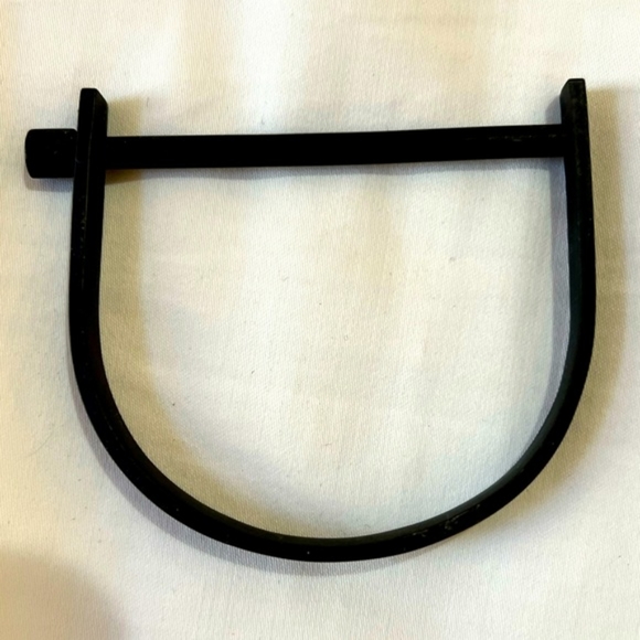 RARE MIANSAI U-Cuff Nior Matte Black Steel Metal Screw Shackle Industrial UNISEX - Picture 5 of 6